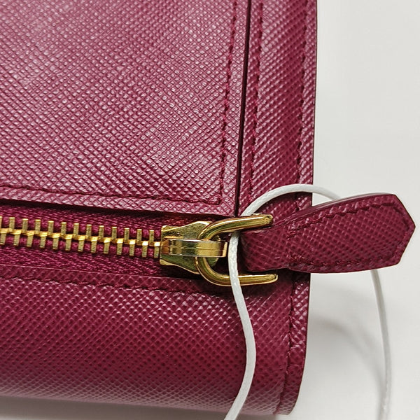 Saffiano Calfskin Wallet Red