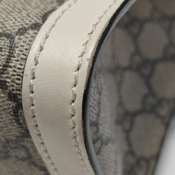 Padlock Small Monogram Coated Canvas Beige