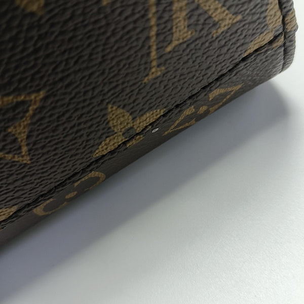 SAC PLAT BB Monogram Coated Canvas Brown