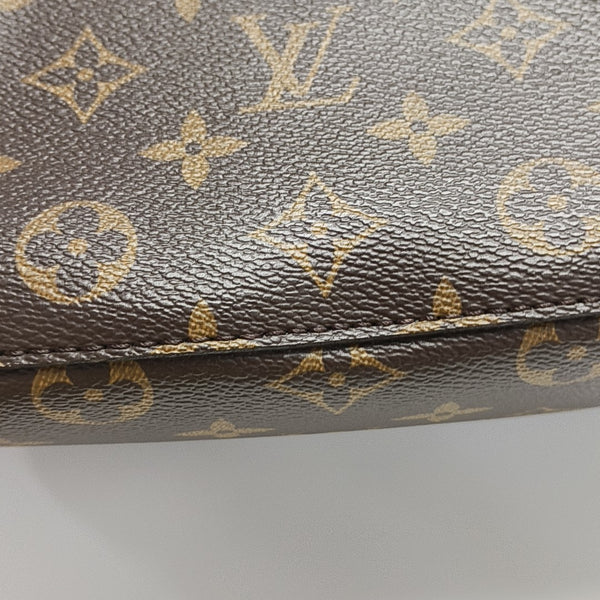 NÉONOÉ MM Monogram Coated Canvas Brown
