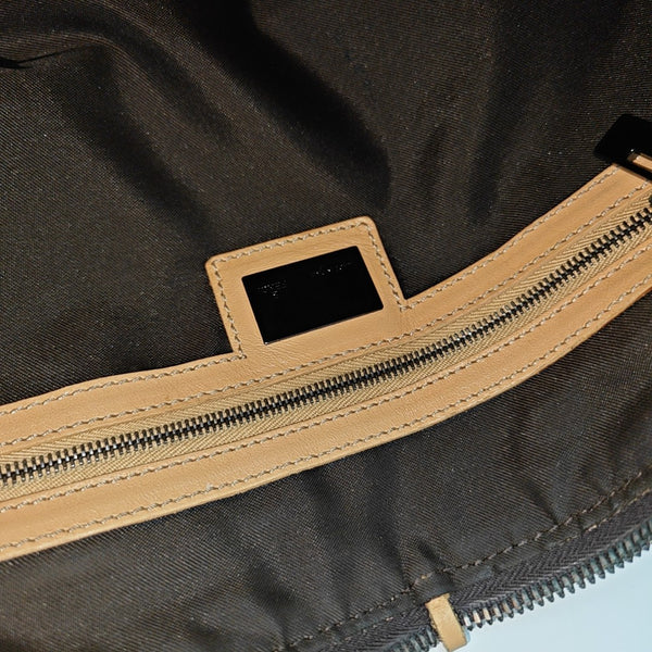 Canvas Top Handle Bag Brown