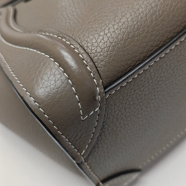 LUGGAGE Nano Calfskin Gray
