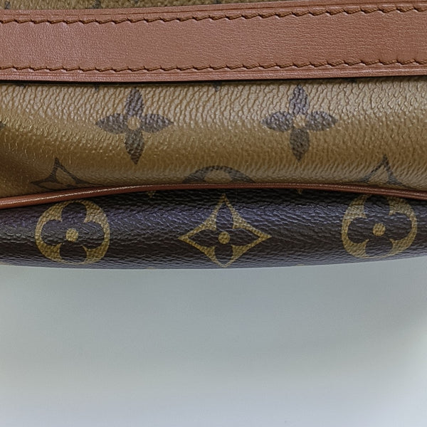 LOOP HOBO Monogram Coated Canvas Brown