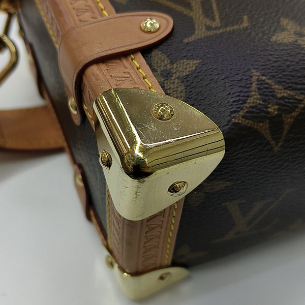 SIDE TRUNK MM Monogram Coated Canvas Brown