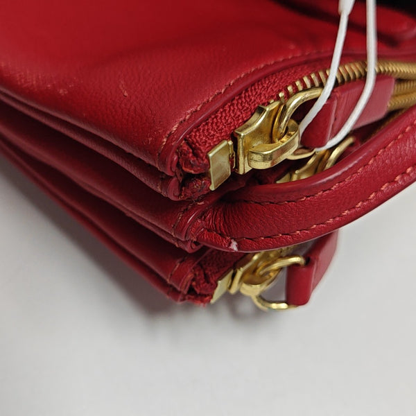 TRIO Small Calfskin Red