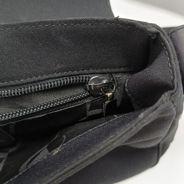 Fabric Shoulder Bag Black
