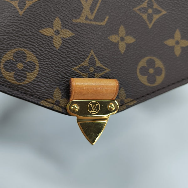 MÉTIS MM Monogram Coated Canvas Brown