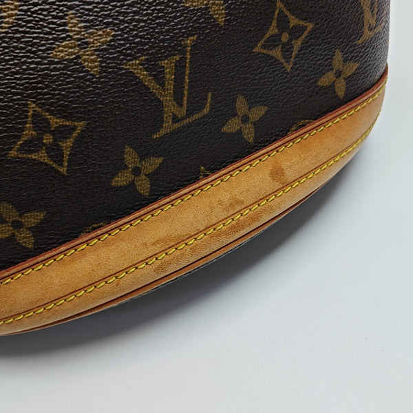 BUCKET PM Monogram Coated Canvas Brown