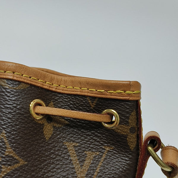 NÉONOÉ Nano Monogram Coated Canvas Brown