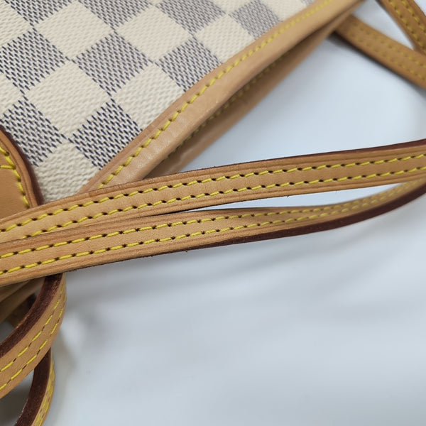 NEVERFULL MM Damier Azur Coated Canvas Beige