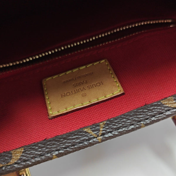 SAC PLAT BB Monogram Coated Canvas Brown