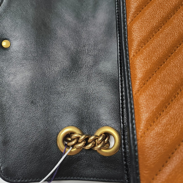 GG Marmont Medium Quilted Calfskin Yellow