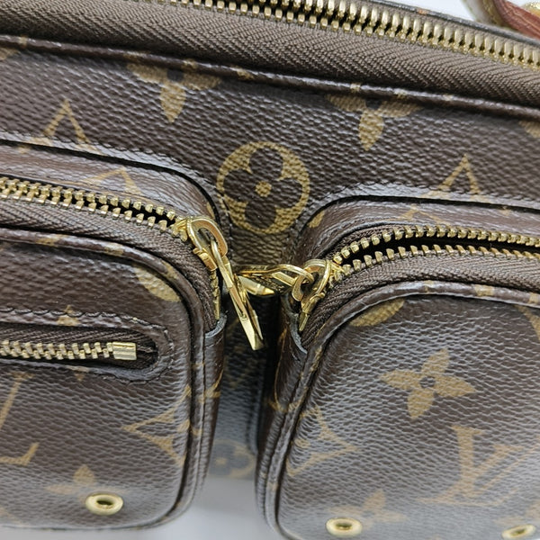 UTILITY Monogram Coated Canvas Brown