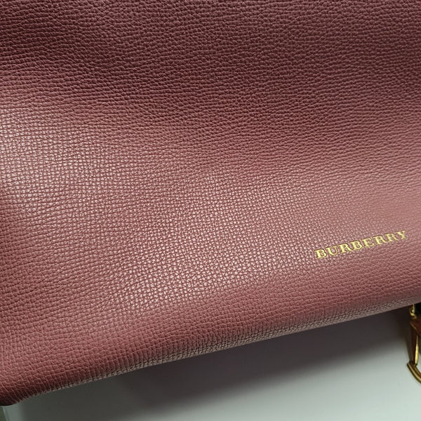 The Banner Medium Calfskin Pink