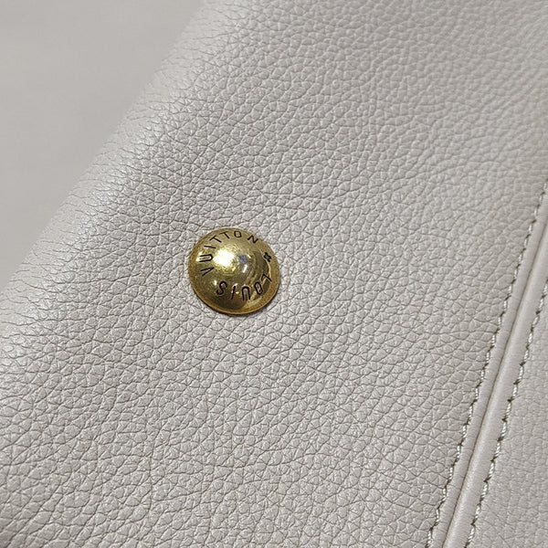 LOW KEY HOBO MM Monogram Calfskin Beige