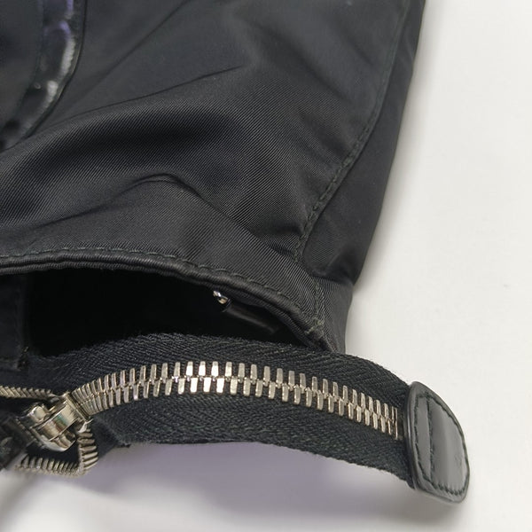 Nylon Shoulder Bag Black
