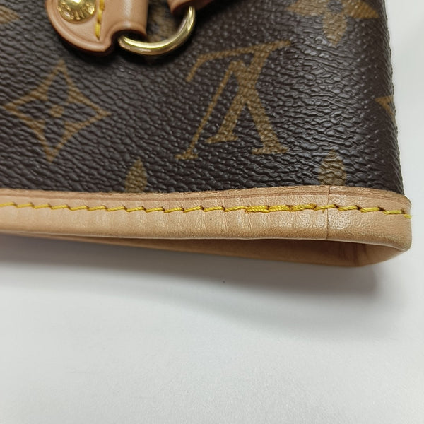 NEVERFULL MM Monogram Coated Canvas Brown