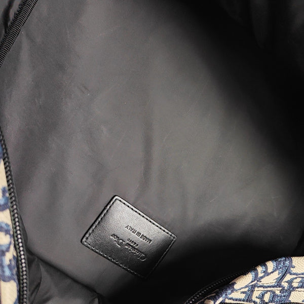 Diortravel Oblique Canvas Blue