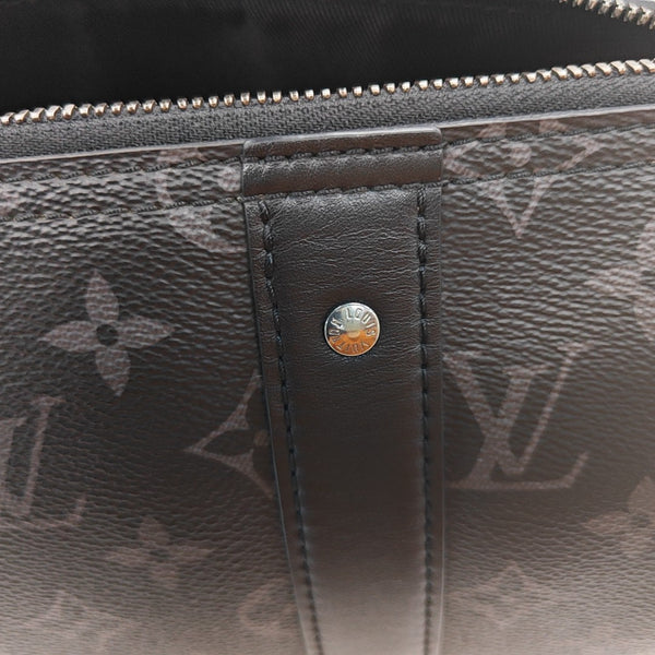 KEEPALL 25 Monogram Coated Canvas Black