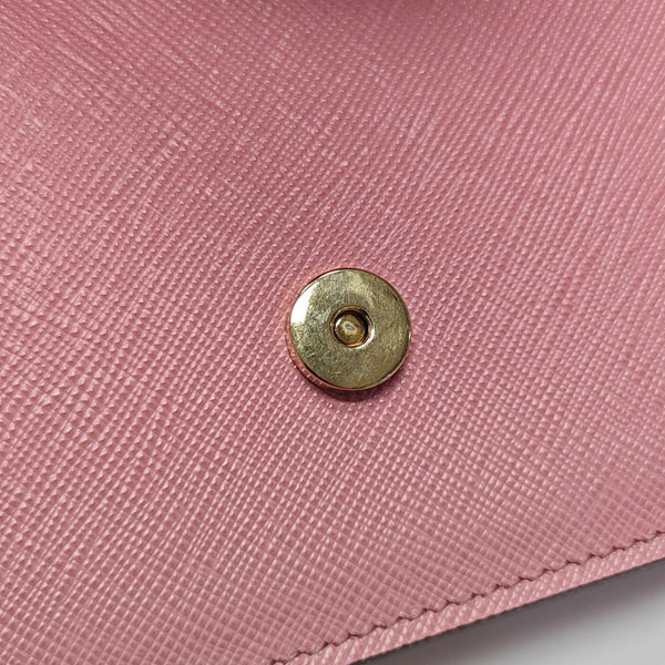 Saffiano Calfskin Shoulder Bag Pink
