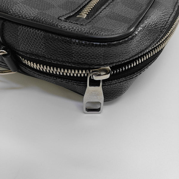 ALPHA Damier Graphite Coated Canvas Gray
