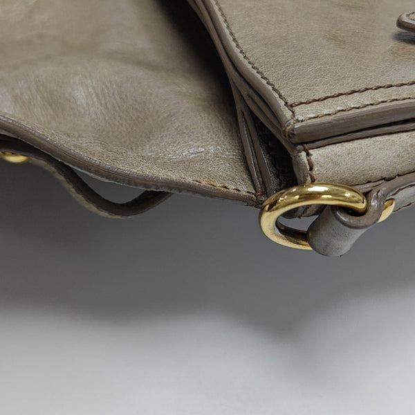Calfskin Shoulder Bag Beige