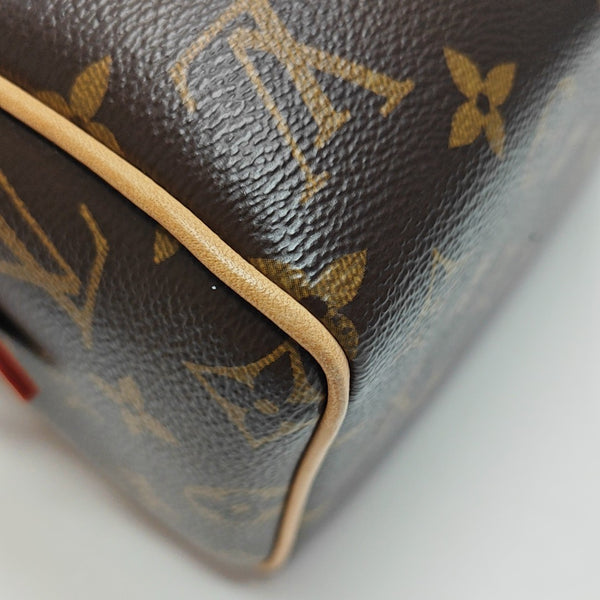 SPEEDY 20 Monogram Coated Canvas Brown