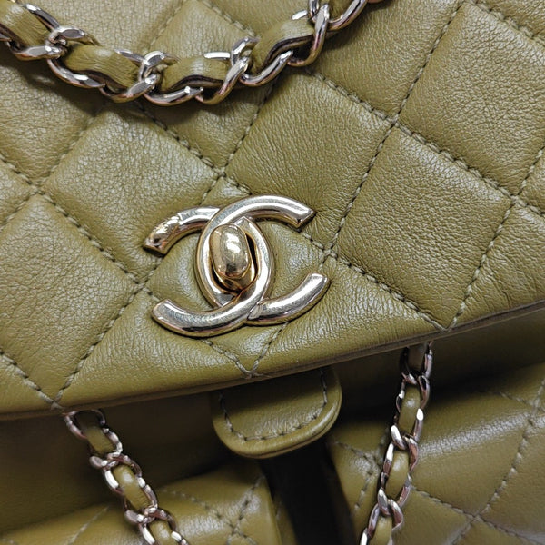 DUMA Small Quilted Calfskin Green