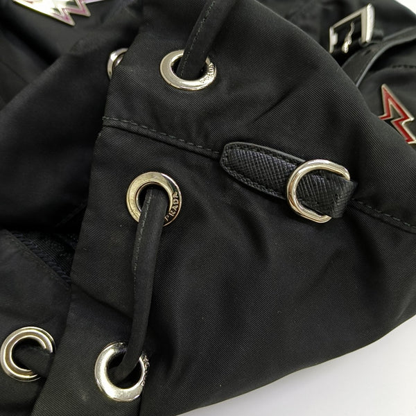 Nylon Backpack Black