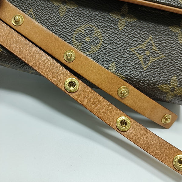 FLORENTINE Monogram Coated Canvas Brown