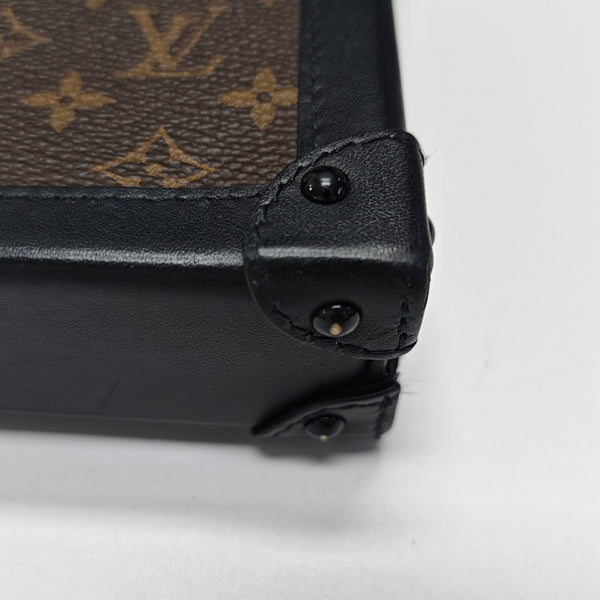 TRUNK Monogram Coated Canvas Brown