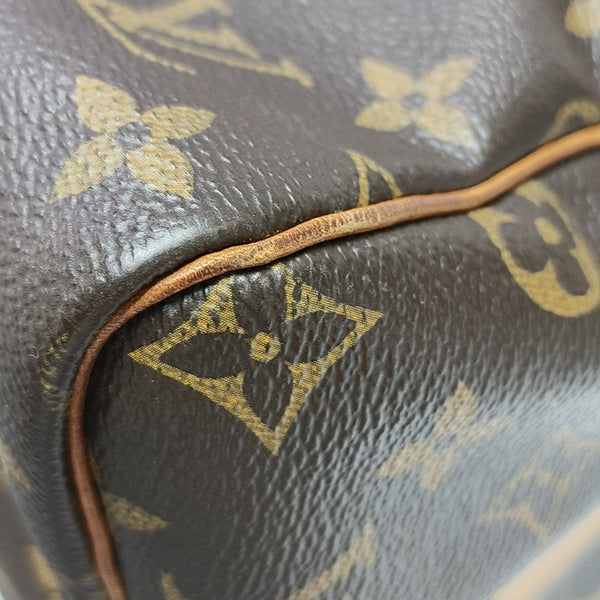 SPEEDY 30 Monogram Coated Canvas Brown