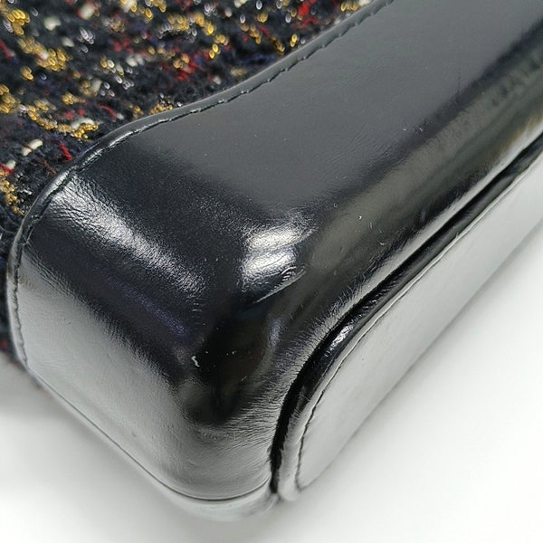 GABRIELLE Small Quilted Wool Black