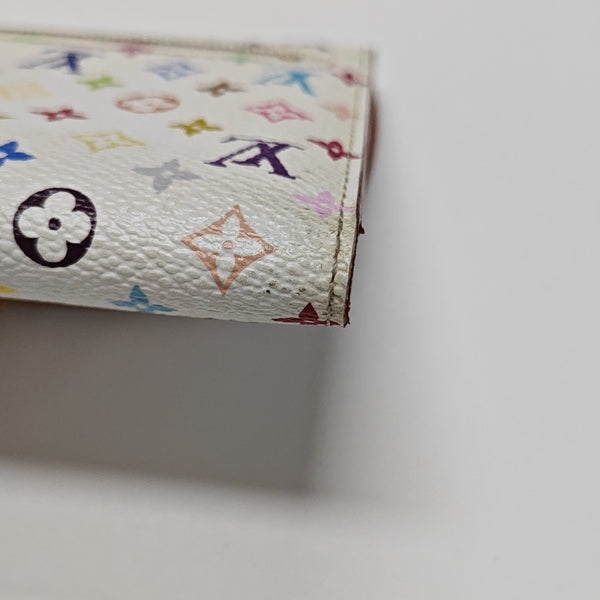 LV × TM EUGENIE Monogram Coated Canvas White Wallet