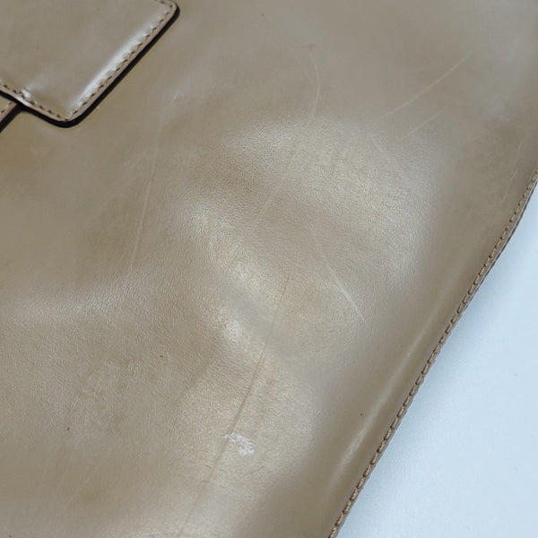 Calfskin Shoulder Bag Beige