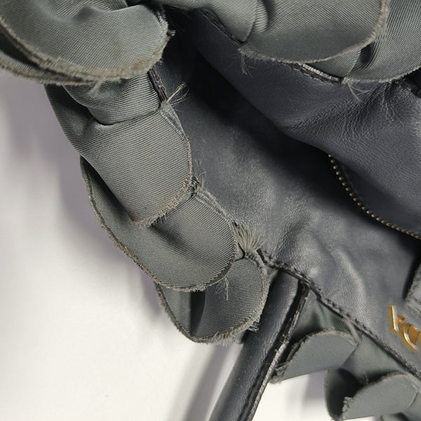 Nylon Top Handle Bag Green