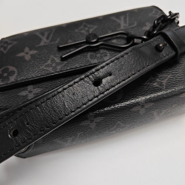 STEAMER Mini Monogram Coated Canvas Black