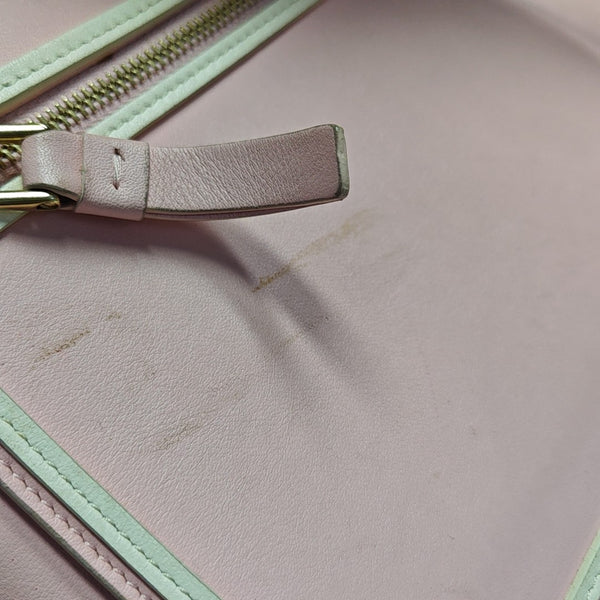 Leather Shoulder Bag Pink