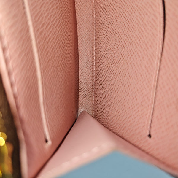 ROSALIE Monogram Coated Canvas Brown Card Holder