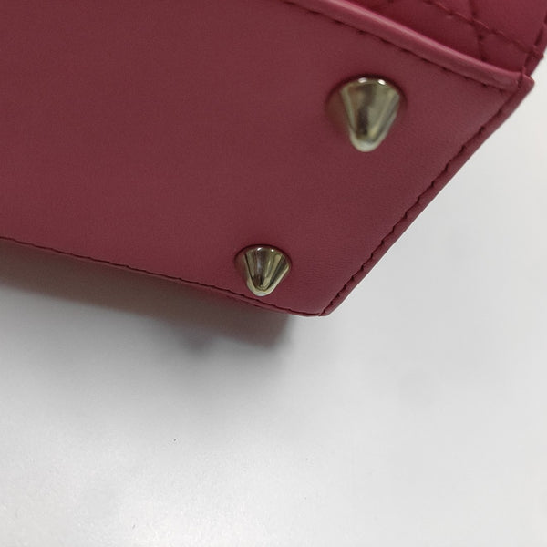 Lady Dior Small Cannage Lambskin Red