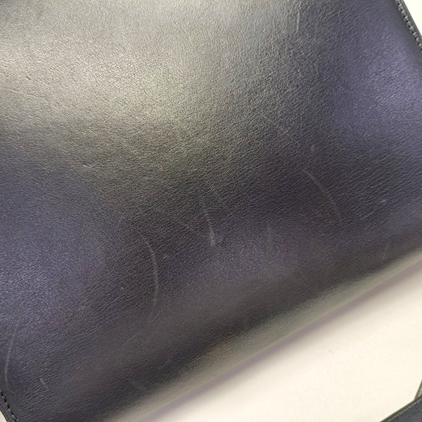 CAJA CLÁSICA de piel de becerro azul