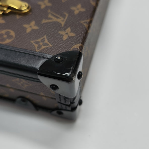 PETITE MALLE Monogram Coated Canvas Brown