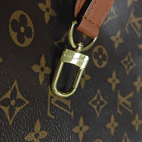 LOOP HOBO Monogram Coated Canvas Brown