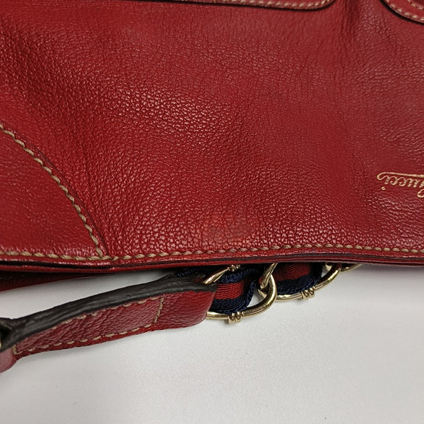 Calfskin Shoulder Bag Red