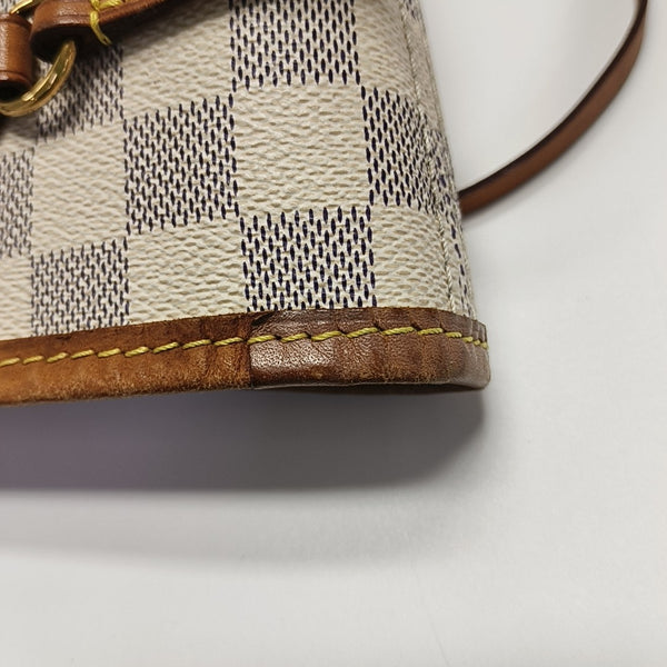 NEVERFULL MM Damier Azur Coated Canvas White