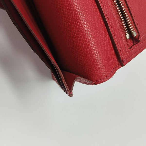 Bearn Medium Epsom Red Wallet