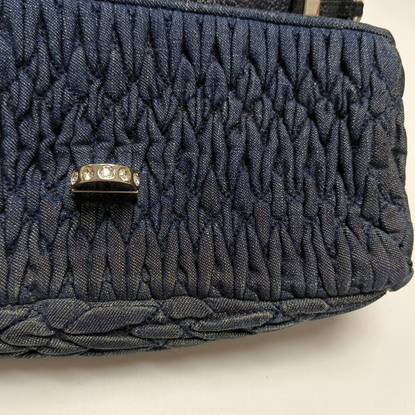 Crystal Quilted Denim Blue