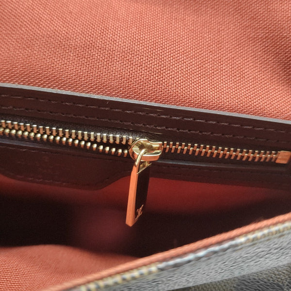 LOOPING PM Damier Ebene Coated Canvas Brown