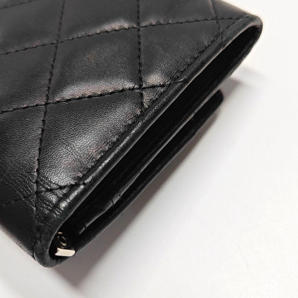 Authenticated pre-owned CAMBON Quilted Calfskin Black Wallet - Wallet at Looply