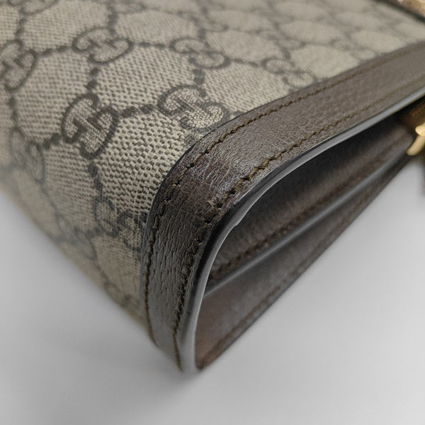 Ophidia Medium Monogram Coated Canvas Beige